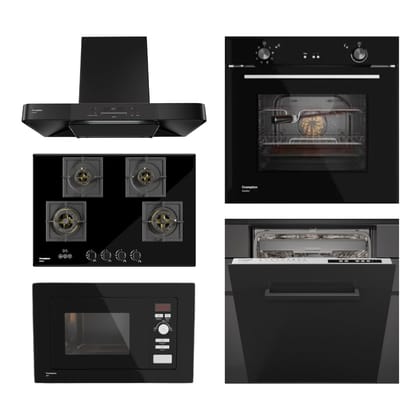 Crompton Chimney + Hob + Oven + Microwave + Dishwasher Combo CRCHOMD-05