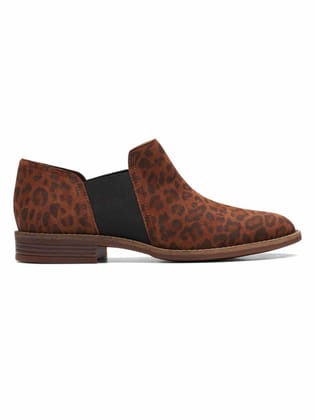 CLARKS LEOPARD WOMEN CAMZIN STEP BOOTS