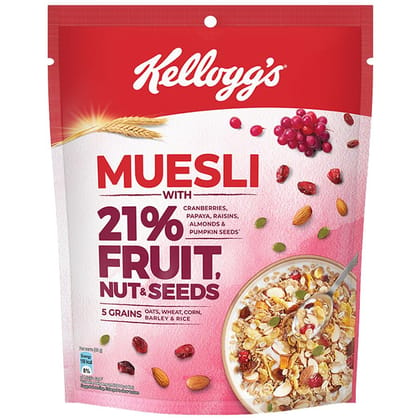 Kellogg's Muesli 21% Fruit, Nut & Seeds, 240 gm