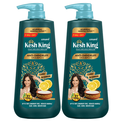 Kesh King Ayurvedic Anti Dandruff Shampoo 600 ML - Pack of 2