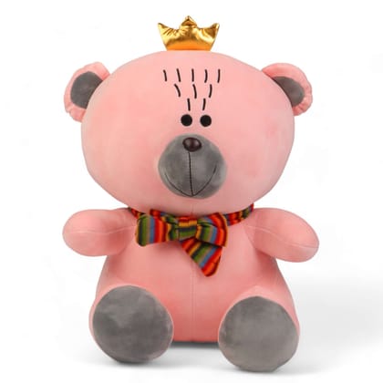 Crown Teddy Bear Plush Toy I 55 CM-Pink