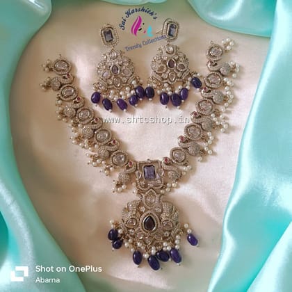 Victorian Necklace Sets - SHTC703-Purple