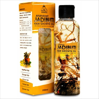 Urbangabru Ayurvedic Jadibuti Hair Oil for Hair Fall Control and Hair Growth with Natural Herb-100ML