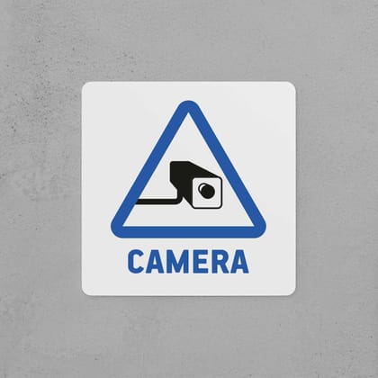 Camera Sign-Large i.e. 300mm × 300mm × 5mm / Sign without holes