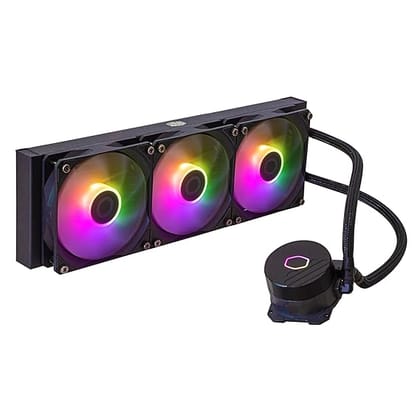 Cooler Master ML360L Core ARGB CPU Liquid Cooler -Support Intel & AMD Processor - LGA1700, LGA1200, LGA1151, AM5, AM4 | Gen S Dual Chamber Pump | 360mm AIO | New Pressure Optimised Fans 