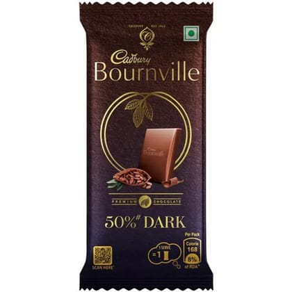 Cadbury Bournville Rich Cocoa 50% Dark Chocolate Bar