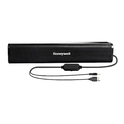 Honeywell Moxie V500 10W Portable USB Wired Soundbar, Speaker for PC & Laptop with Volume Control 