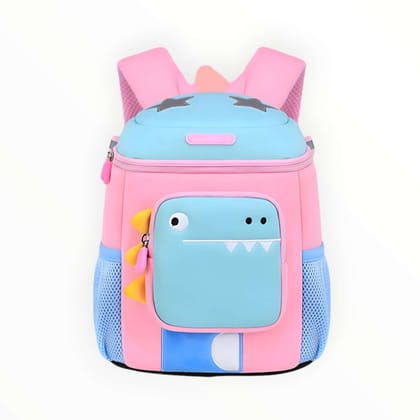 Dino 3D Kids Backpack-Pink - Blue