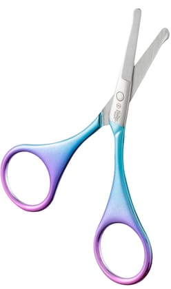 Scissors For Hair Cutting Nose Hair Scissors Rounded Tip, Nasal Scissors Facial Hair Scissors Stainless Steel Blunt Tip Scissor For Eyebrows, Nose, Moustache, Beard, Grooming