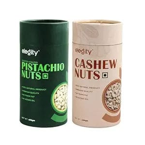 ELEGITY Dry Fruit Combo Pack | California Pistachios, W210 Cashew (400 gm each) |100% natural |No added preservatives | Nutritious and Delicious Snacks