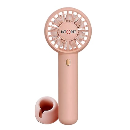 La Forte Portable Fan -USB Rechargeable-La' Forte Portable Fan -USB Rechargeable - Pink