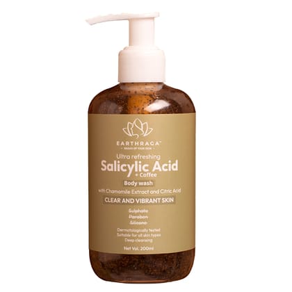 Earthraga Ultra Refreshing Salicylic Acid + Coffee Body Wash