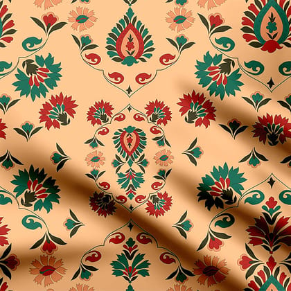 Damask Pattern-Satin