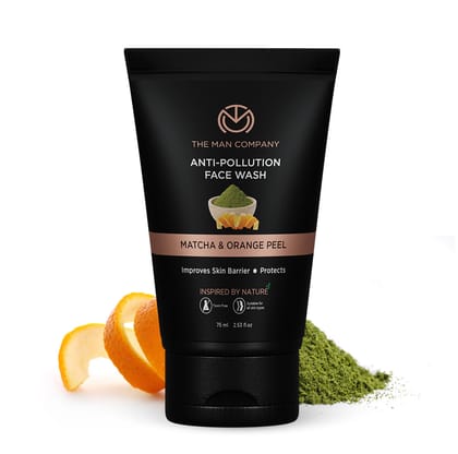 Anti-Pollution Face Wash  Matcha  Orange Peel-Anti-Pollution Face Wash | Matcha & Orange Peel - 75ml Face Wash at