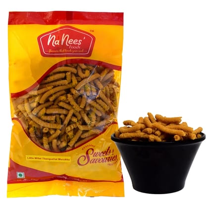 Samai Thenguzhal | Little Millet Sev | 175 g Pack (Weight - 175g) by NaNee's Foods