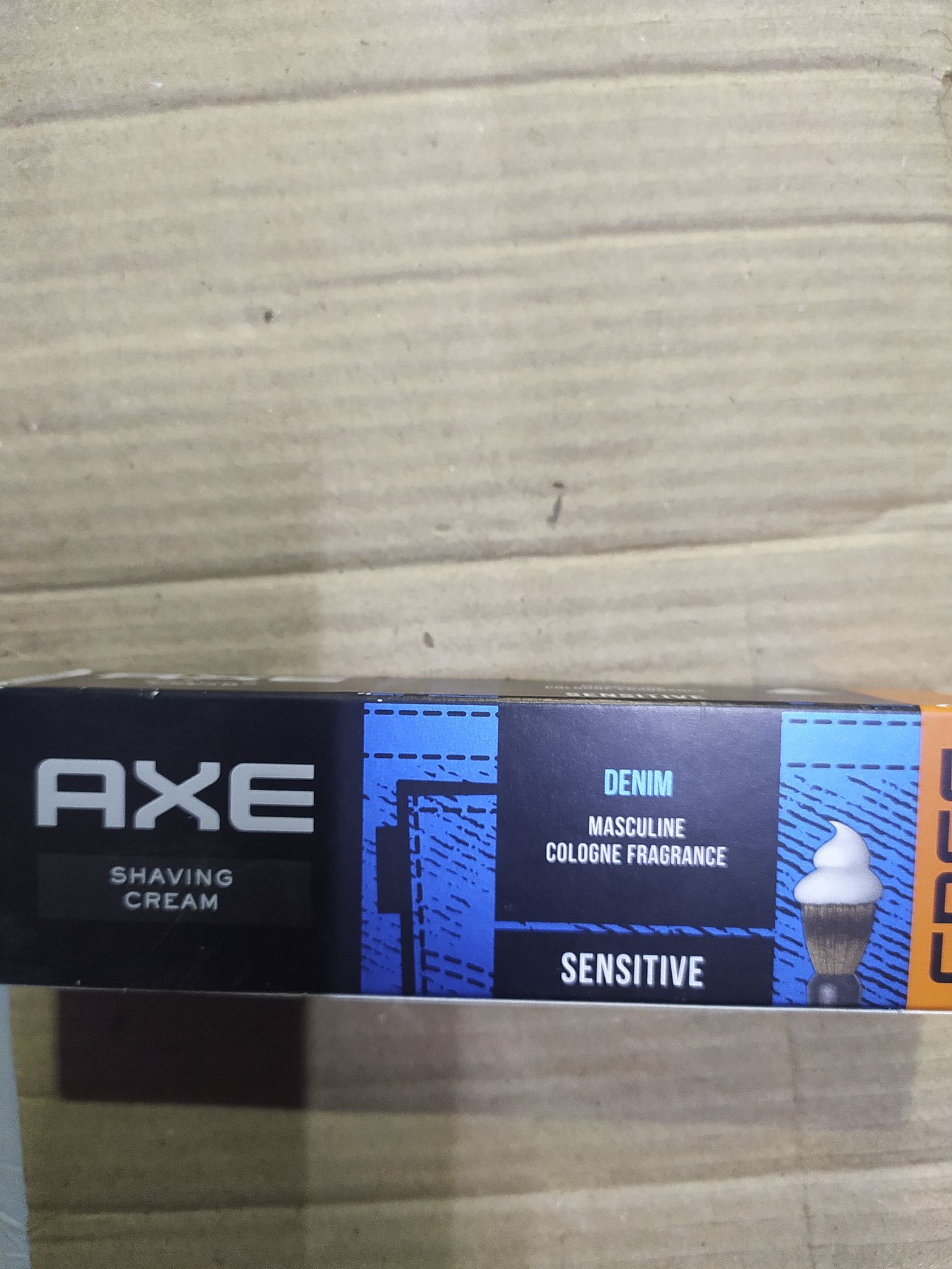 Axe Shaving Cream Denim Masculine Cologne fragrance Sensitive 