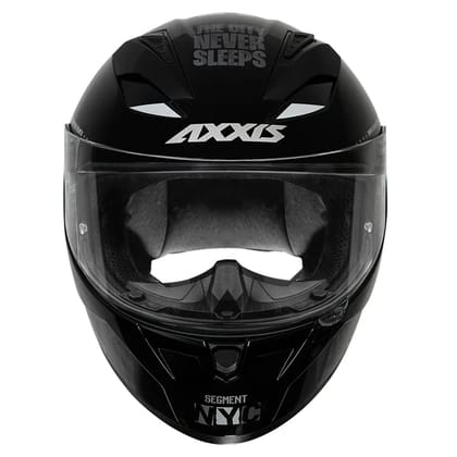 Axxis Segment NYC Helmet B5 Glossy Black & Grey-M