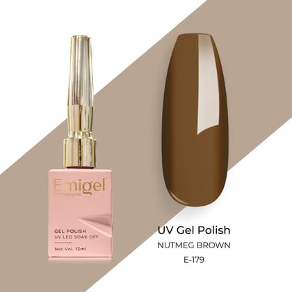 Emigel - UV Gel Polish - NUTMEG BROWN - E179