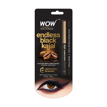 WOW Skin Science Endless Black Natural Kajal (0.35 g)