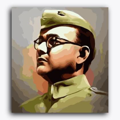 Netaji Subhashchandra Bose-Without Frame / 18x20 inch / 24 Palette