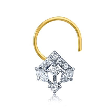 Senco Gold Magnetic Charm Diamond Nose Pin