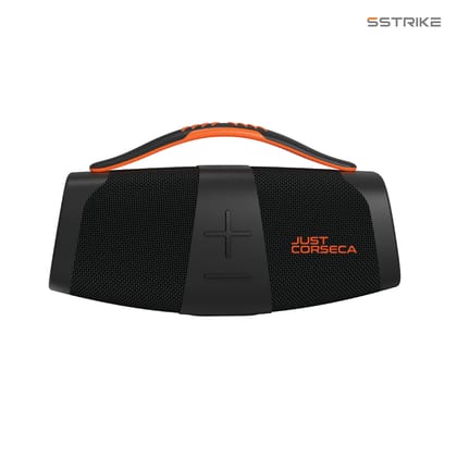 JUST CORSECA Sstrike Wireless Speaker  40W Sound  Bluetooth 5.3  6-Hour Playtime  TWS FM USB with  LED Light-JUST CORSECA Sstrike Wireless Speaker | 40W Sound | Bluetooth 5.3 | 6-Hour Playtime | 