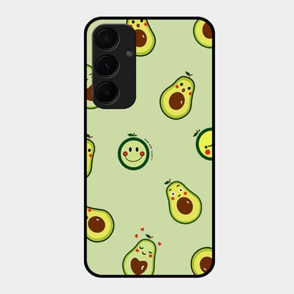 Cute Avocado Glossy Metal Case Cover For Samsung-Samsung Galaxy A35 5G