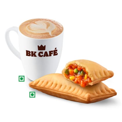 Cappuccino(S) + BK Veg Pizza Puff,