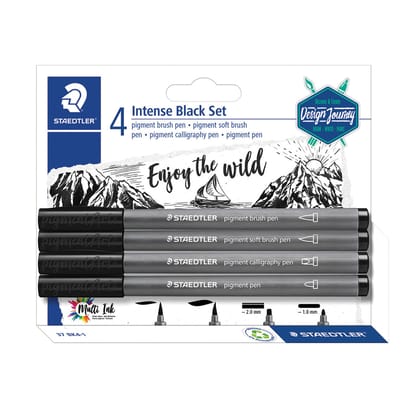 Staedtler- Intense Black Pen Set- 4 Count