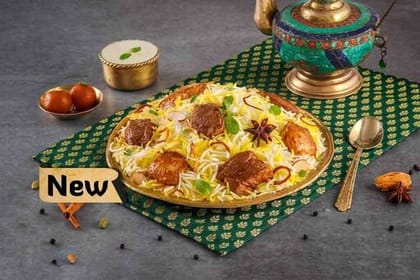 Do Gosht ki Dum Biryani (Mutton & Chicken Dum Biryani Serves 2)