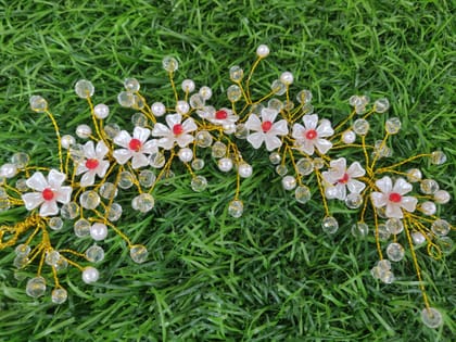 Pearl and Crystal Hair Brooch