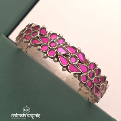 Pink Glass Openable Kada Single (2.6)