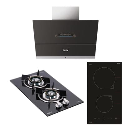 Glen Chimney + Hob + Induction Hob Combo GLIHC-01