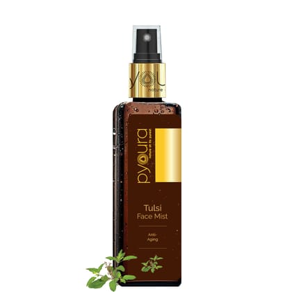 Anti Aging Toner Tulsi Face Mist. Manages Fine Lines and Wrinkles. Alcohol Free, 100% natural, easy-to-use mist spray tulsi toner.-100 ml