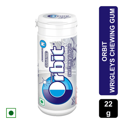 Wrigley's Orbit Sweetmint Sugarfree Chewing Gum, 22 gm Bottle