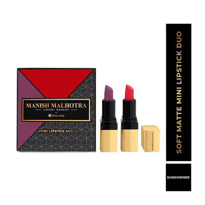 Manish Malhotra Sundowner Soft Matte Mini Lipstick Duo