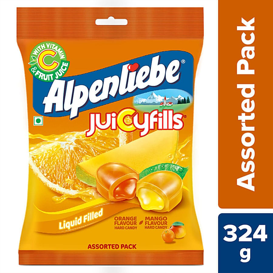 Alpenliebe Juicy Fills, 380 gm