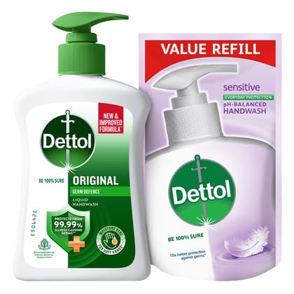 Dettol Liquid Handwash Original, 210ml