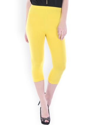 Yellow 3/4th Length Leggings