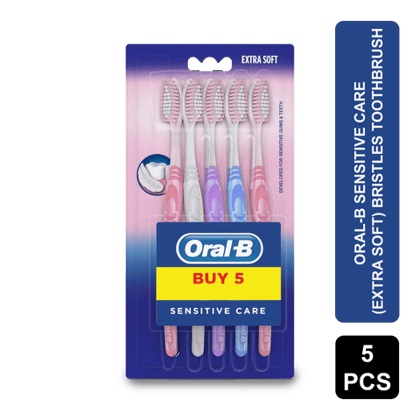 Oral-B Sensitive Care Toothbrush, Extra Soft (Pack Of 5), 5 Units Pack