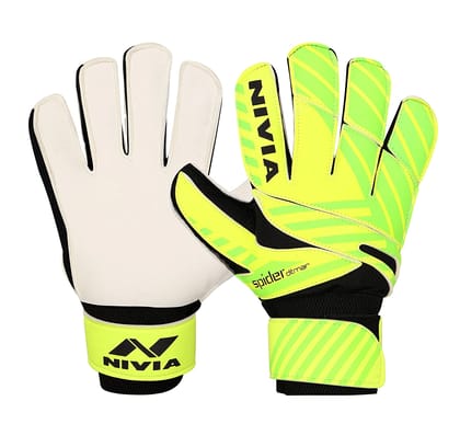 Nivia 645 Ditmar Spider Goalkeeper Gloves (Size - S) by Total Sporting And Fitness Solutions Pvt Ltd