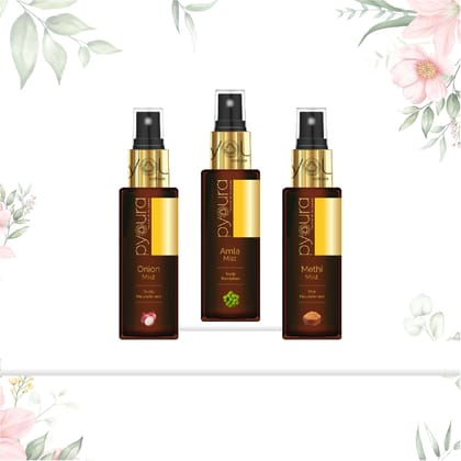 A Complete Hair Care Kit, Pure extracts of natural ingredients, Pack of 3 each 50 ml