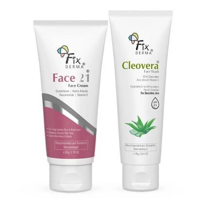 Face cream & Face Wash Combo Pack For All Skin Types