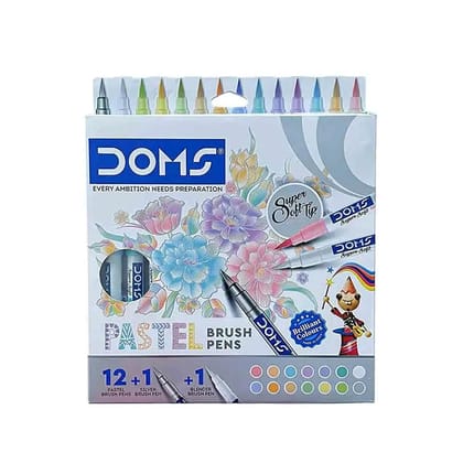 Doms Pastel Brush Pen Set Of 14