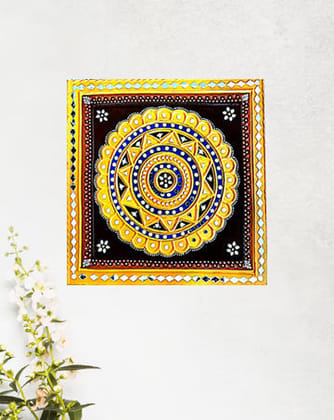 Intricate Mandala Lippan Wall Art, 18 Inch x 18 Inch