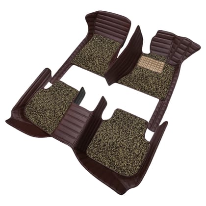 Autofurnish 9D Premium Custom Fitted Car Mats For Mini Cooper S Countryman 2019 - Coffee Coffee-Coffee Coffee