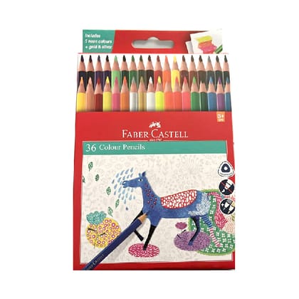 Faber-Castell Triangular Colour pencils for Your Artistic Creations 36 Shades