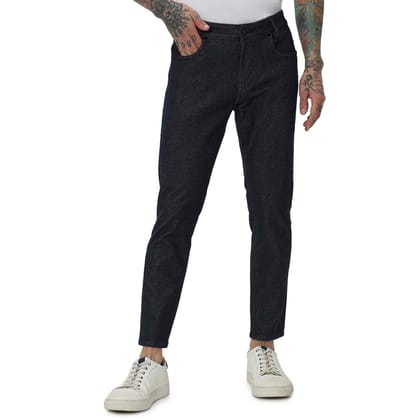 Mufti Dark Indigo Blue Ankle Length Flyweight Jeans