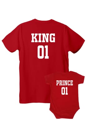 King - Prince-Half Romper / S / Red