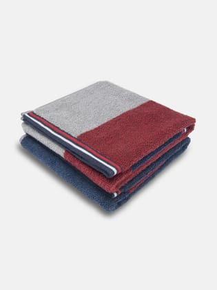 JOCKEY Cotton Rich Terry Ultrasoft and Durable Grindle Hand Towel - Red Grindle(Pack of 2) #T223 | INEZY-Red Grindle / FREE SIZE